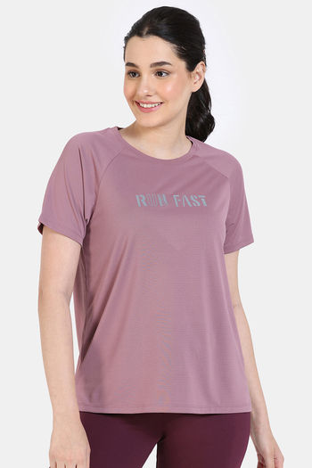 Buy Zelocity Relaxed Quick Dry Top - Nostalgia Rose